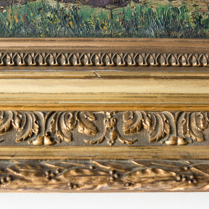 Village Path Landscape Oil Painting