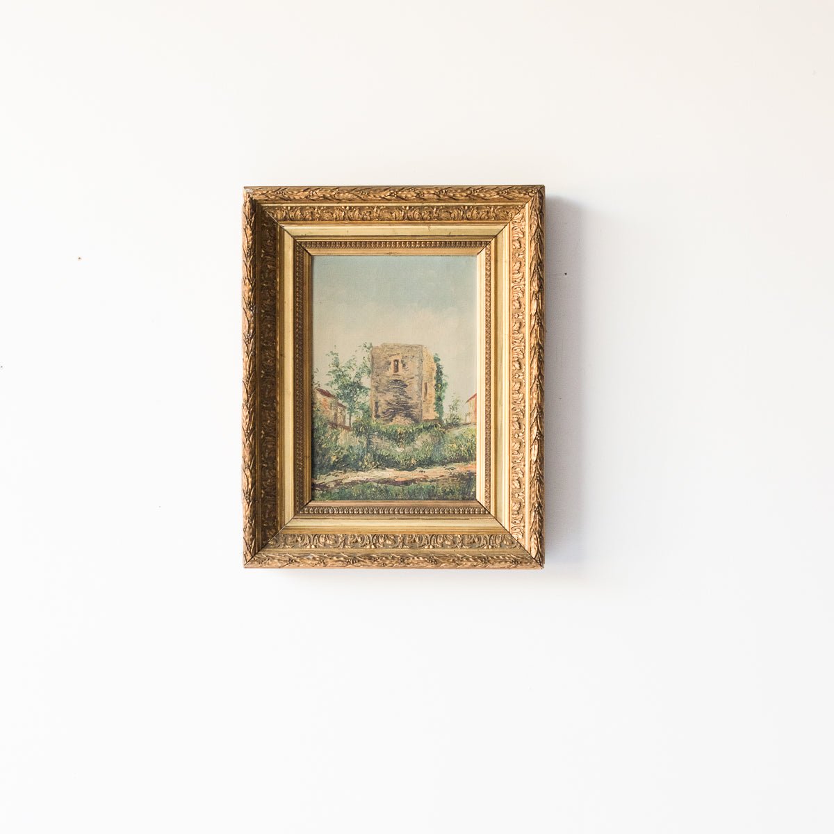 Village Path Landscape Oil Painting