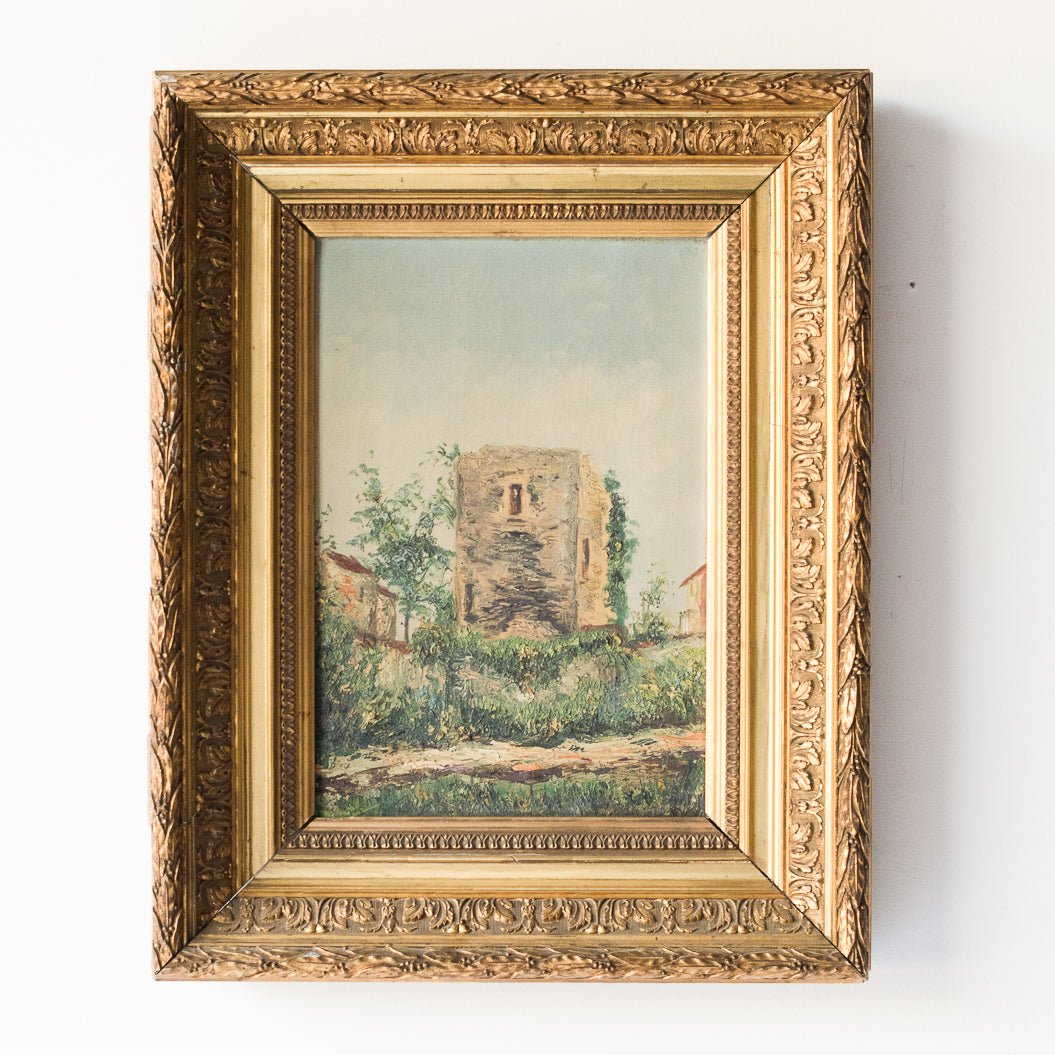 Village Path Landscape Oil Painting