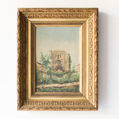 Village Path Landscape Oil Painting