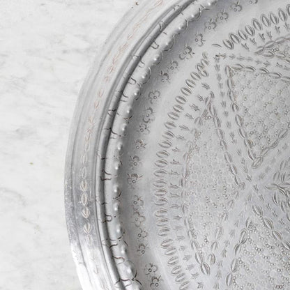 Vintage Aluminum Moroccan Tray