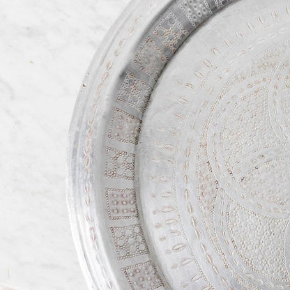 Vintage Aluminum Moroccan Tray