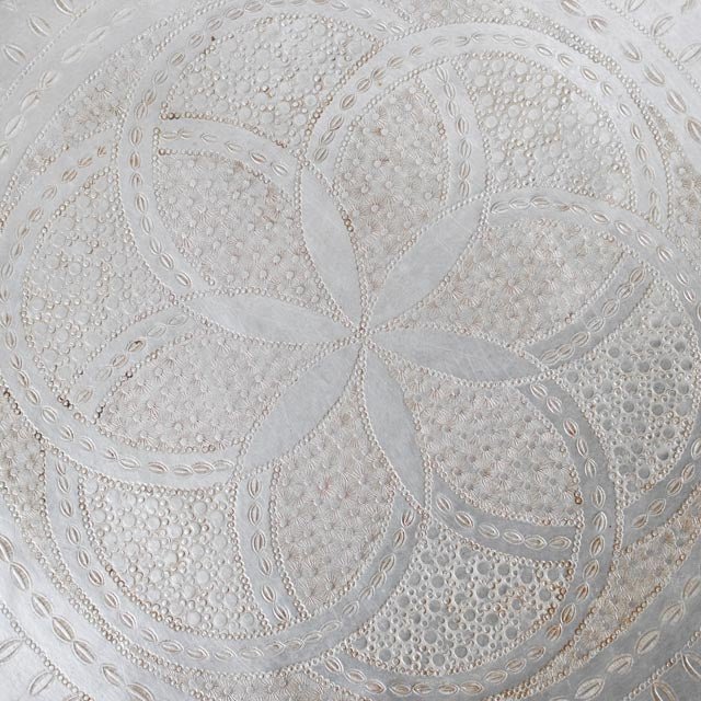 Vintage Aluminum Moroccan Tray