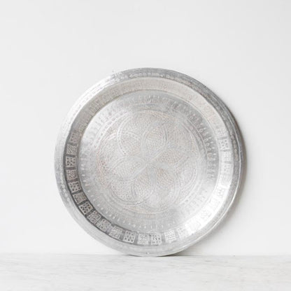 Vintage Aluminum Moroccan Tray