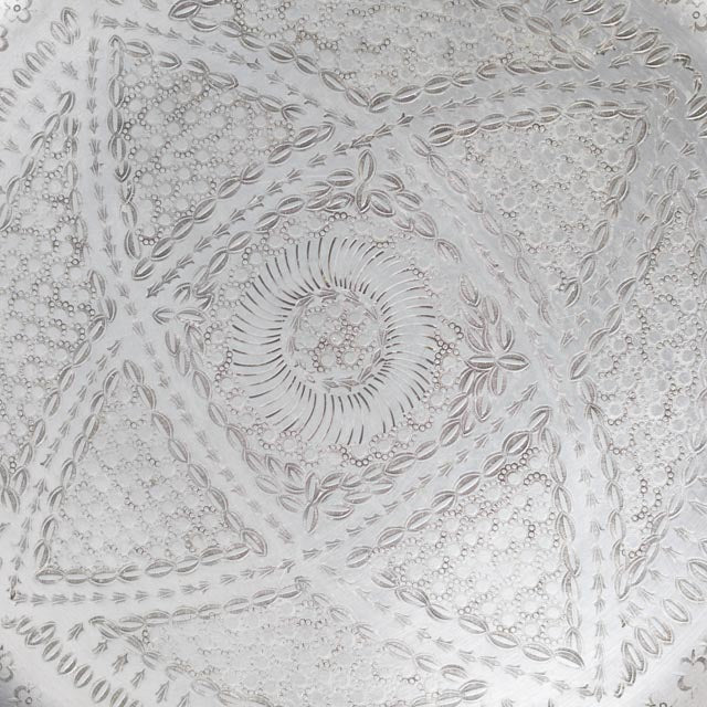 Vintage Aluminum Moroccan Tray