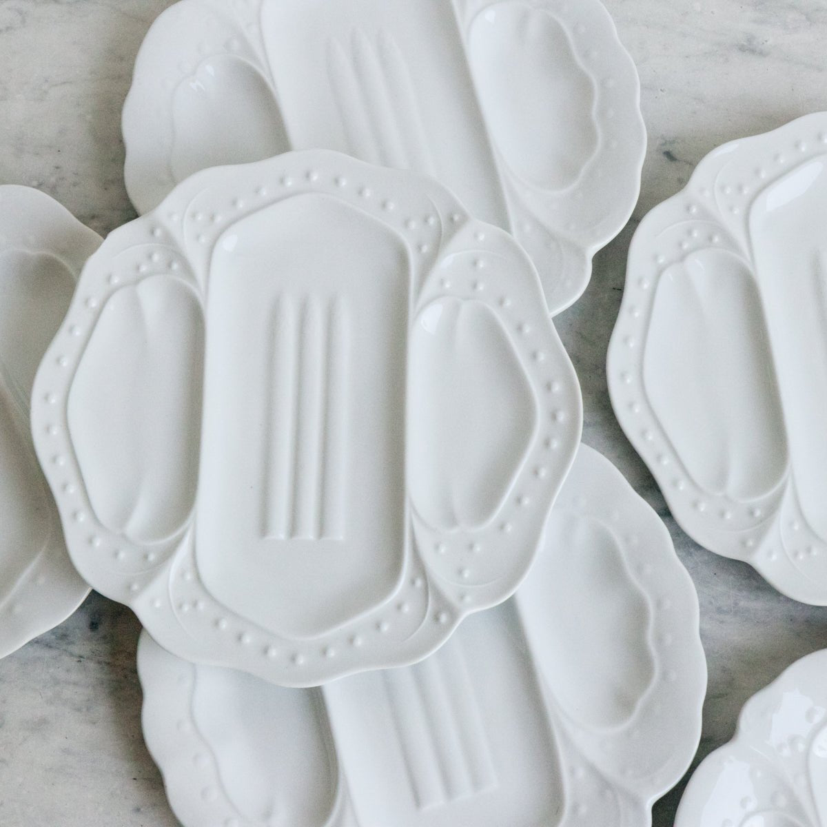 Vintage Asparagus Plate Set of 6