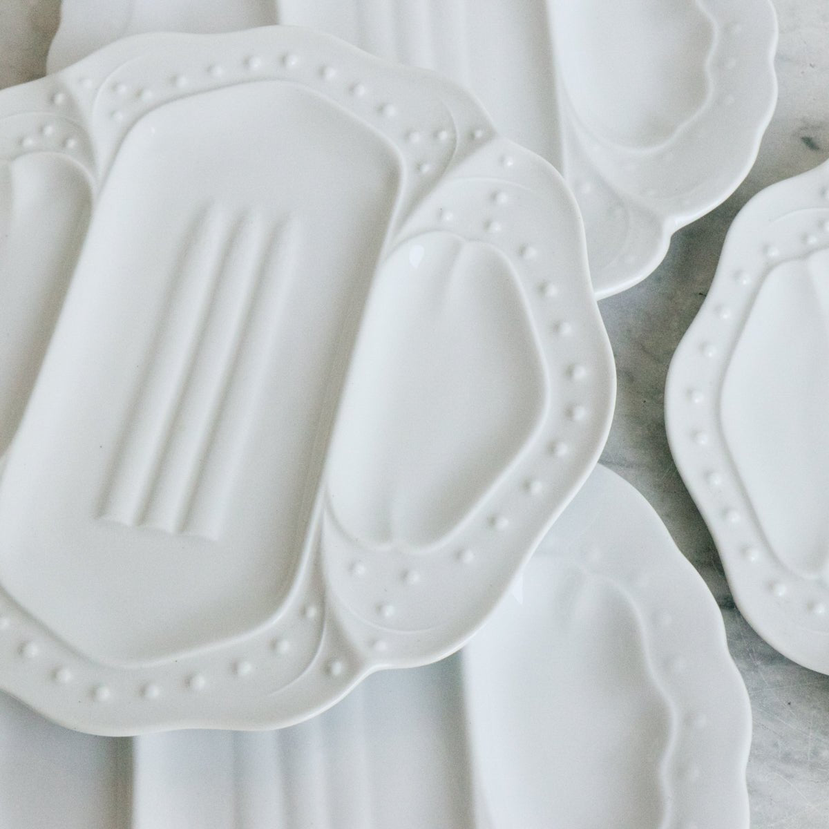 Vintage Asparagus Plate Set of 6