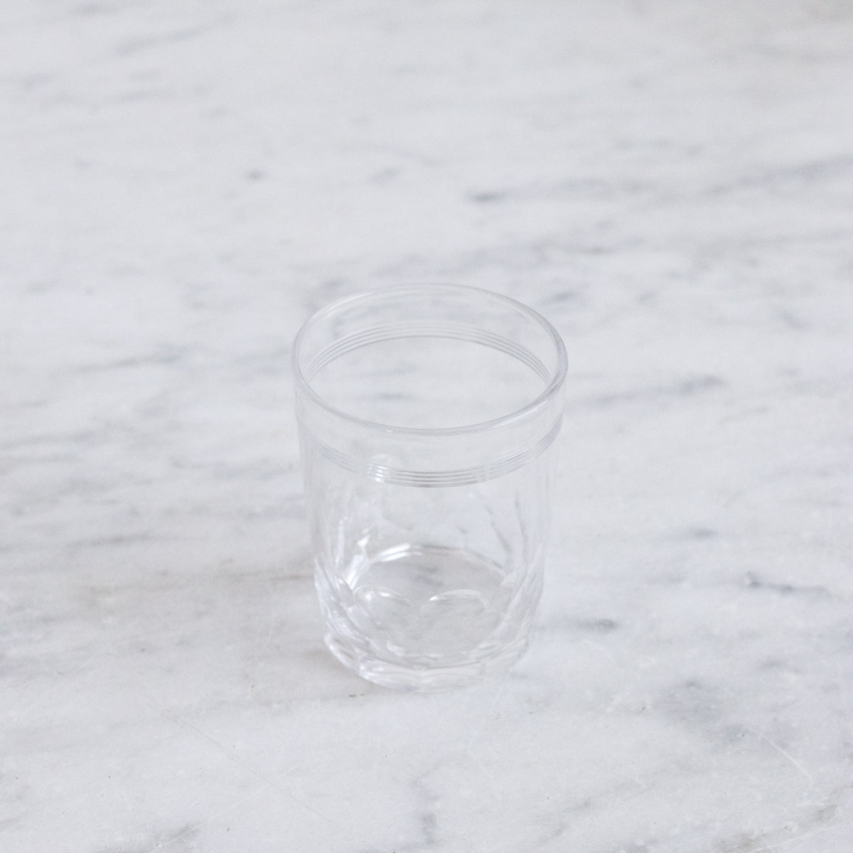 Vintage Baccarat Crystal Glass With Bone Spoon