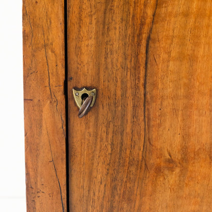 Vintage Bedside Table With Book-Matched Face