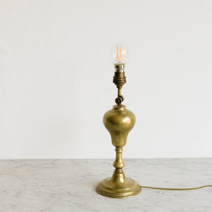 Vintage Burnished Brass Lamp
