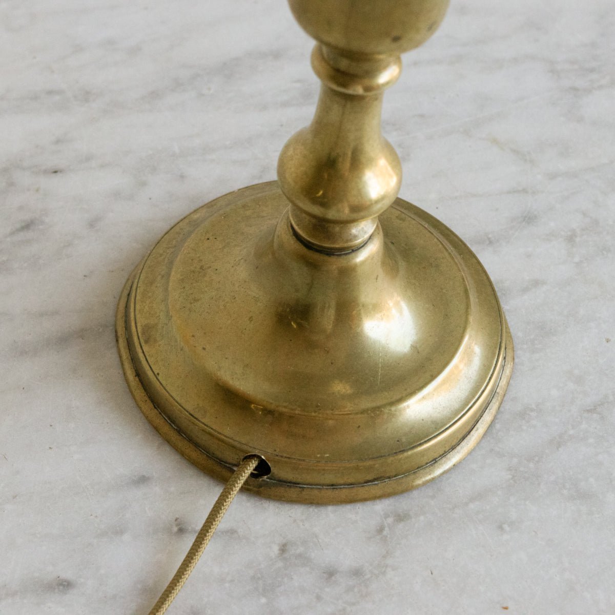 Vintage Burnished Brass Lamp