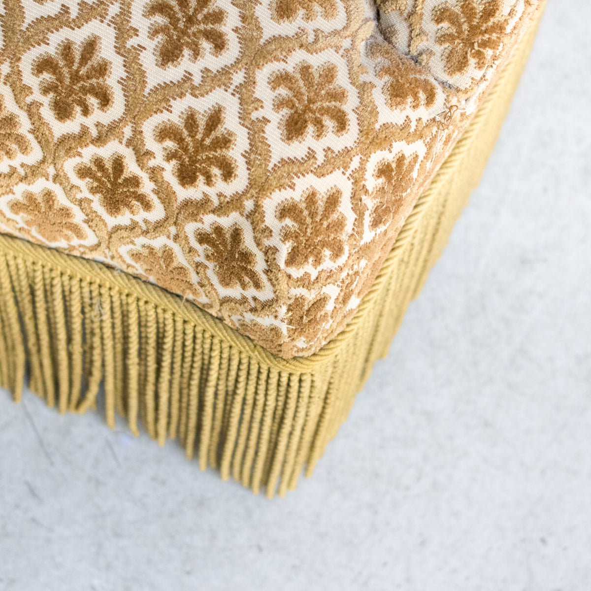 Vintage Chenille Crapaud Chair