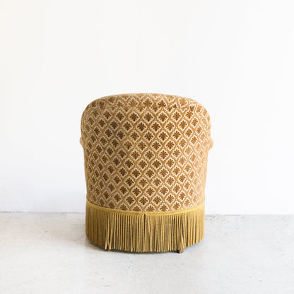 Vintage Chenille Crapaud Chair