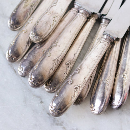 Vintage French Dinner Knife Set of 12