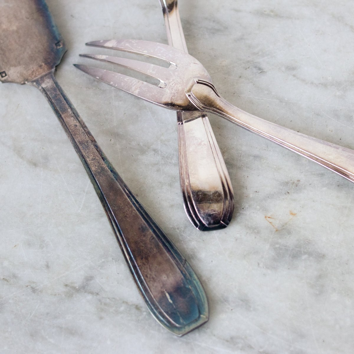 Vintage French Flatware Set of 25