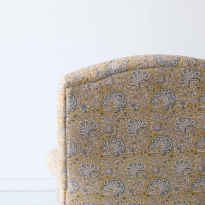 Vintage Napoleon Chaise | Kundan Stone