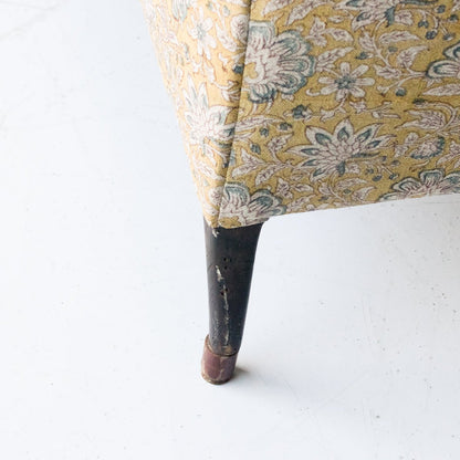 Vintage Napoleon Chaise | Kundan Stone