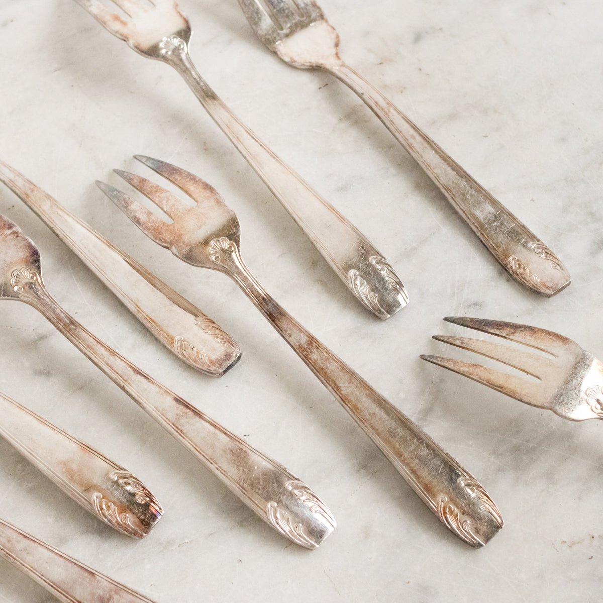 Vintage Salad Fork, Set of 8