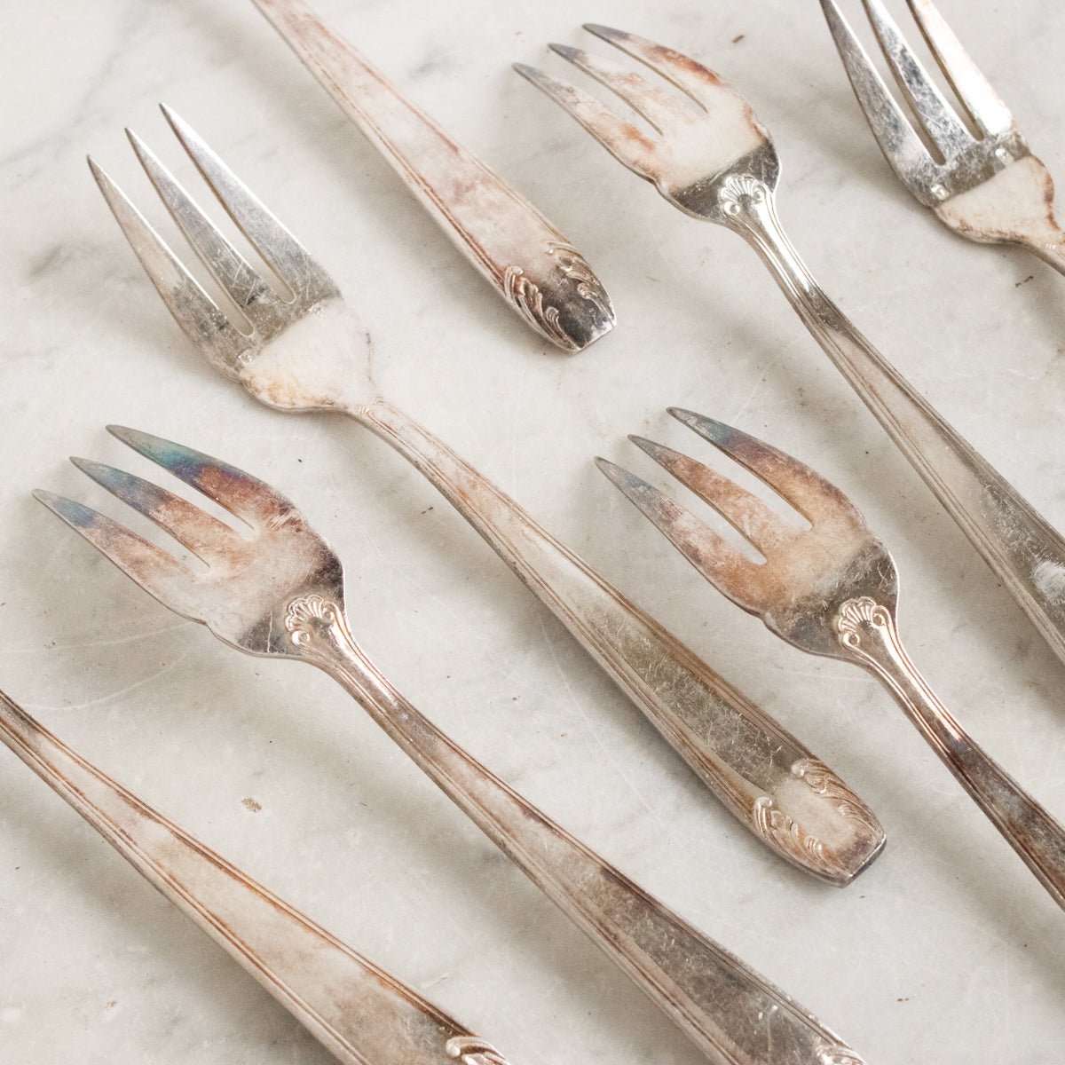 Vintage Salad Fork, Set of 8