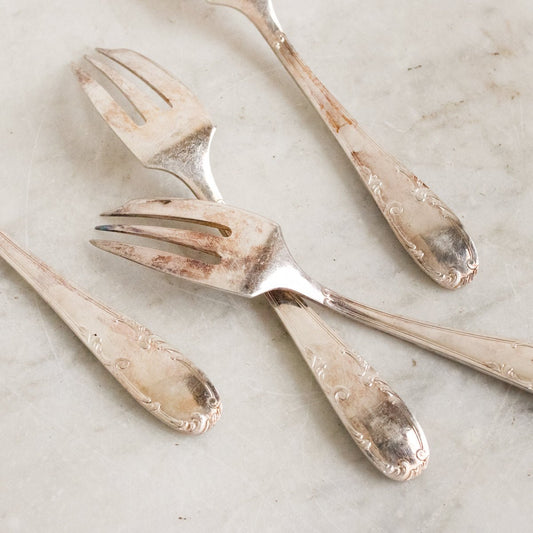 Vintage Seafood Fork Set Of 4