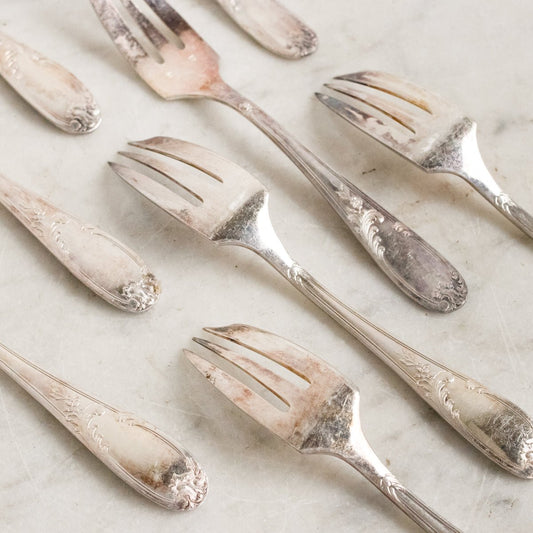 Vintage Seafood Fork, Set of 8