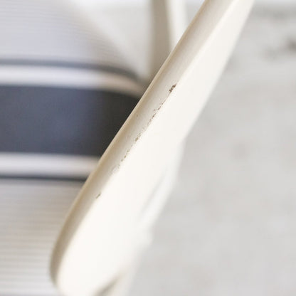 Vintage Seagull Chair with Mattress Ticking Seat