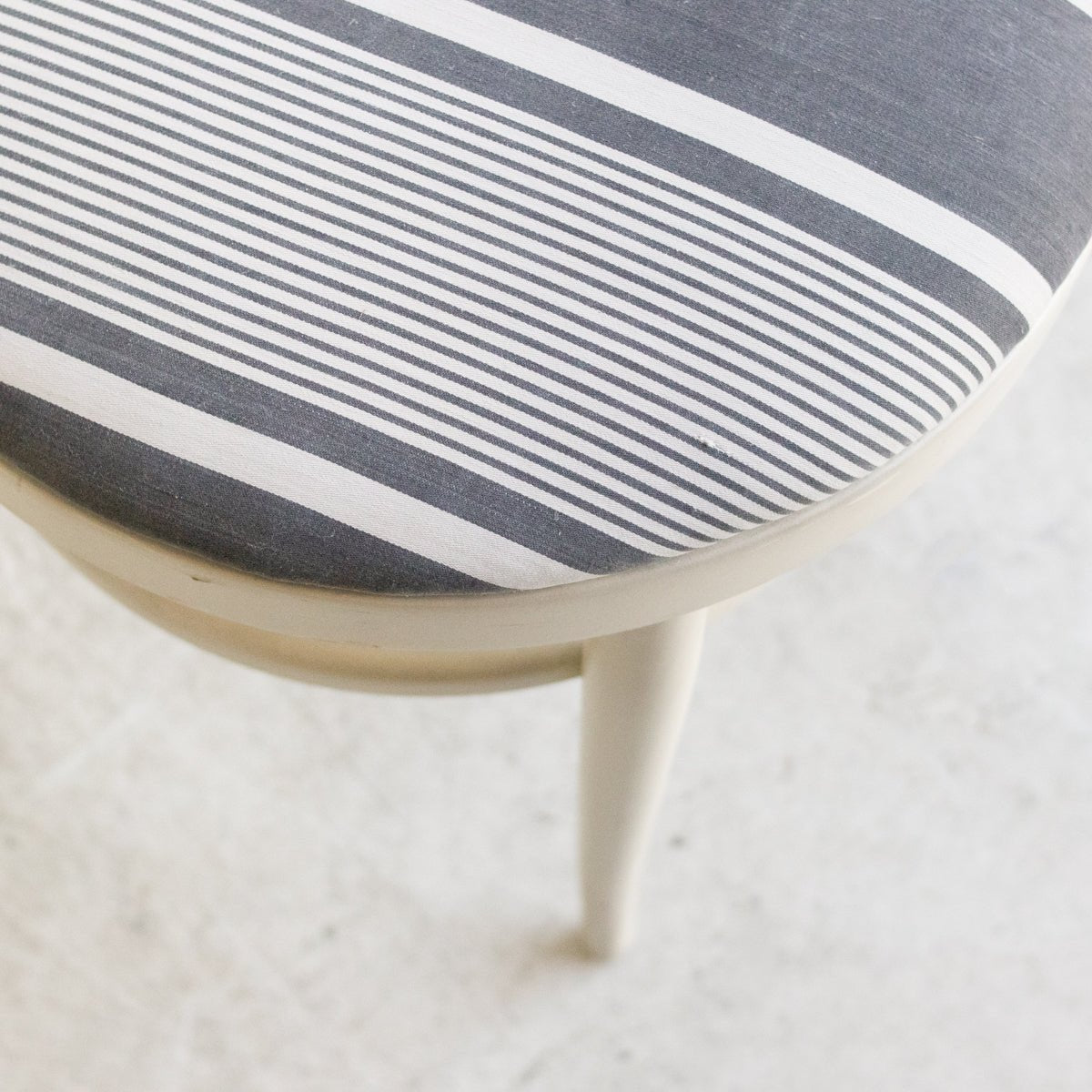 Vintage Seagull Chair with Mattress Ticking Seat