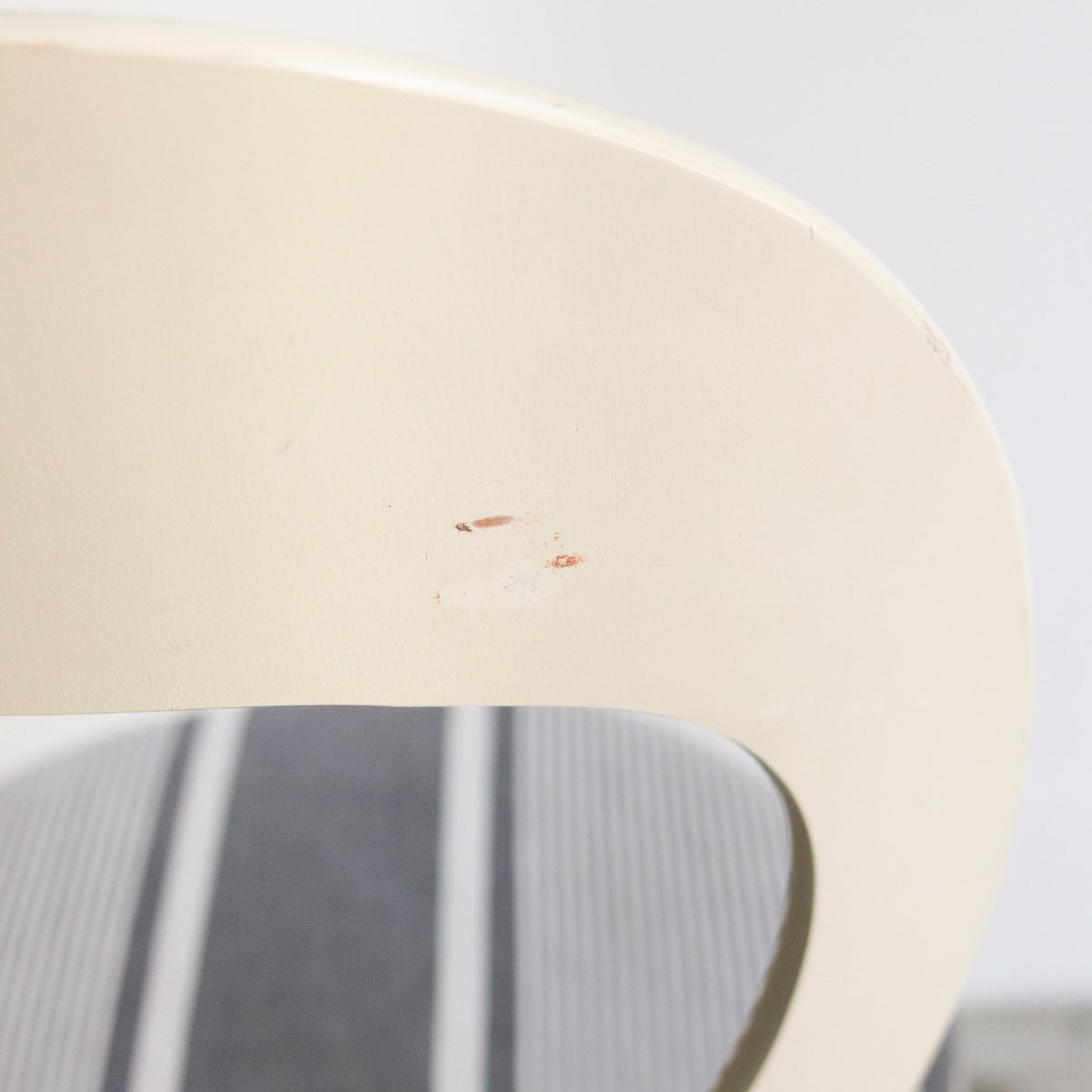 Vintage Seagull Chair with Mattress Ticking Seat