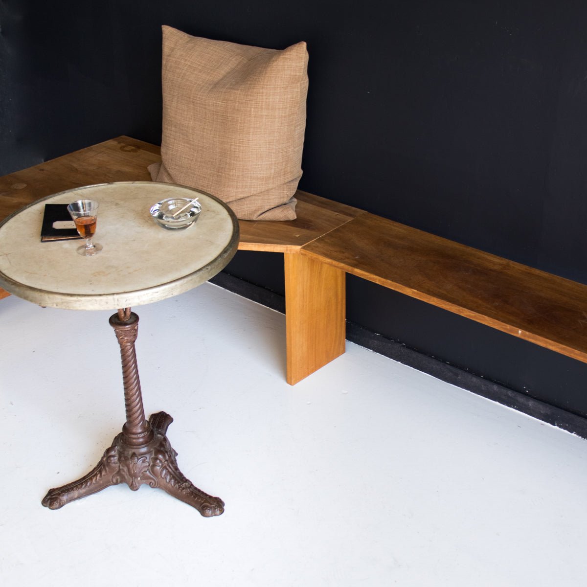 Vintage Walnut Banquette