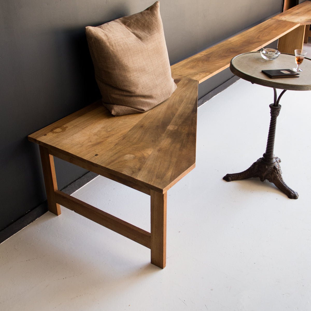 Vintage Walnut Banquette