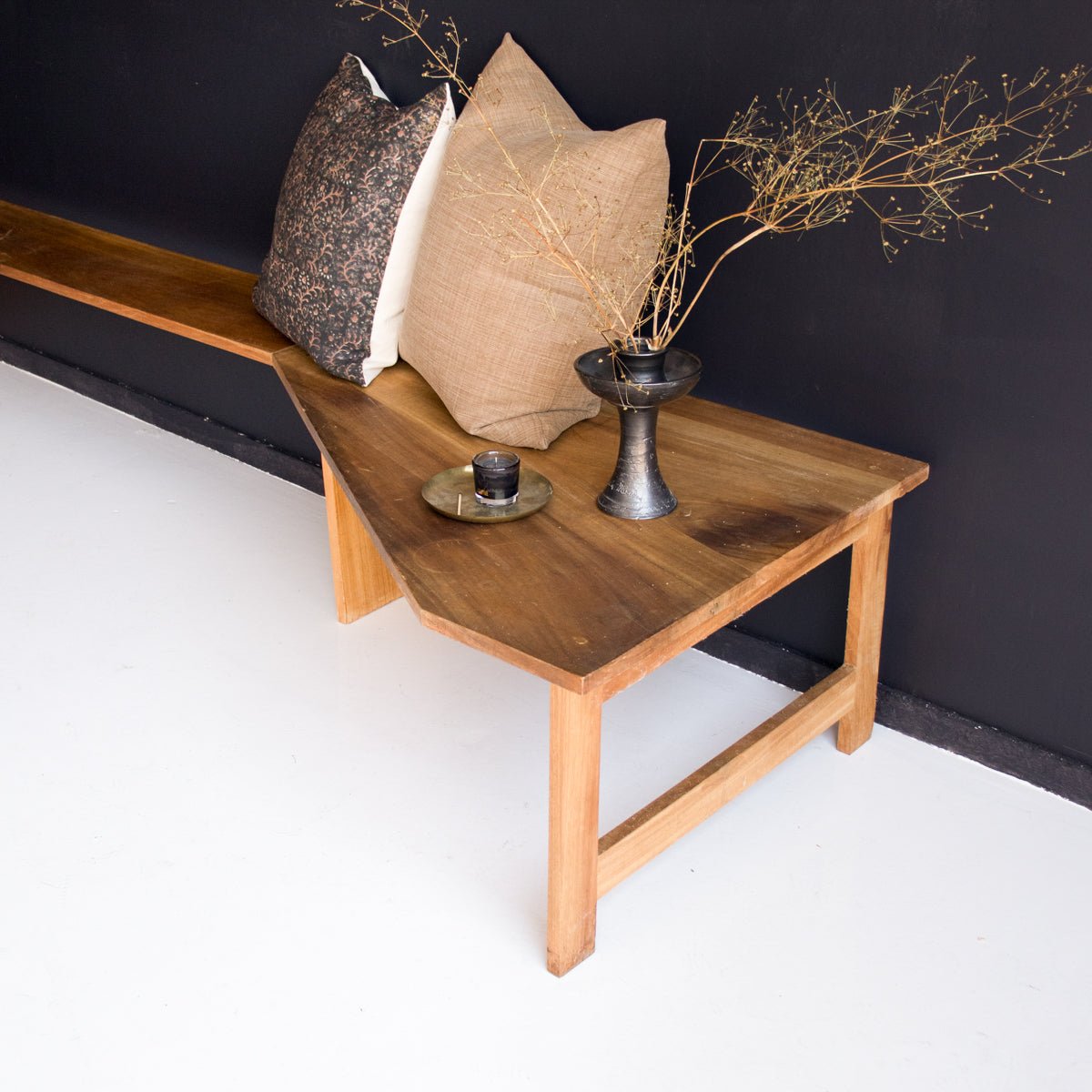 Vintage Walnut Banquette