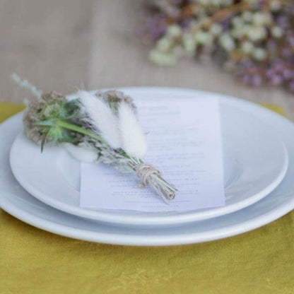 Vintage White China Plates Set of 4