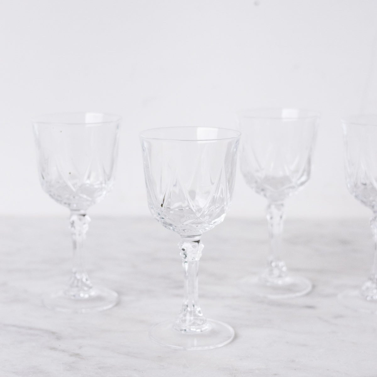 Vintage Wine Glass Set of 4