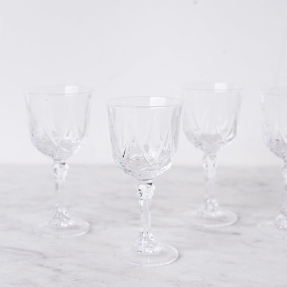 Vintage Wine Glass Set of 4