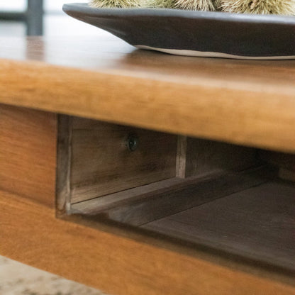Walnut Coffee Table with Hidden Caches