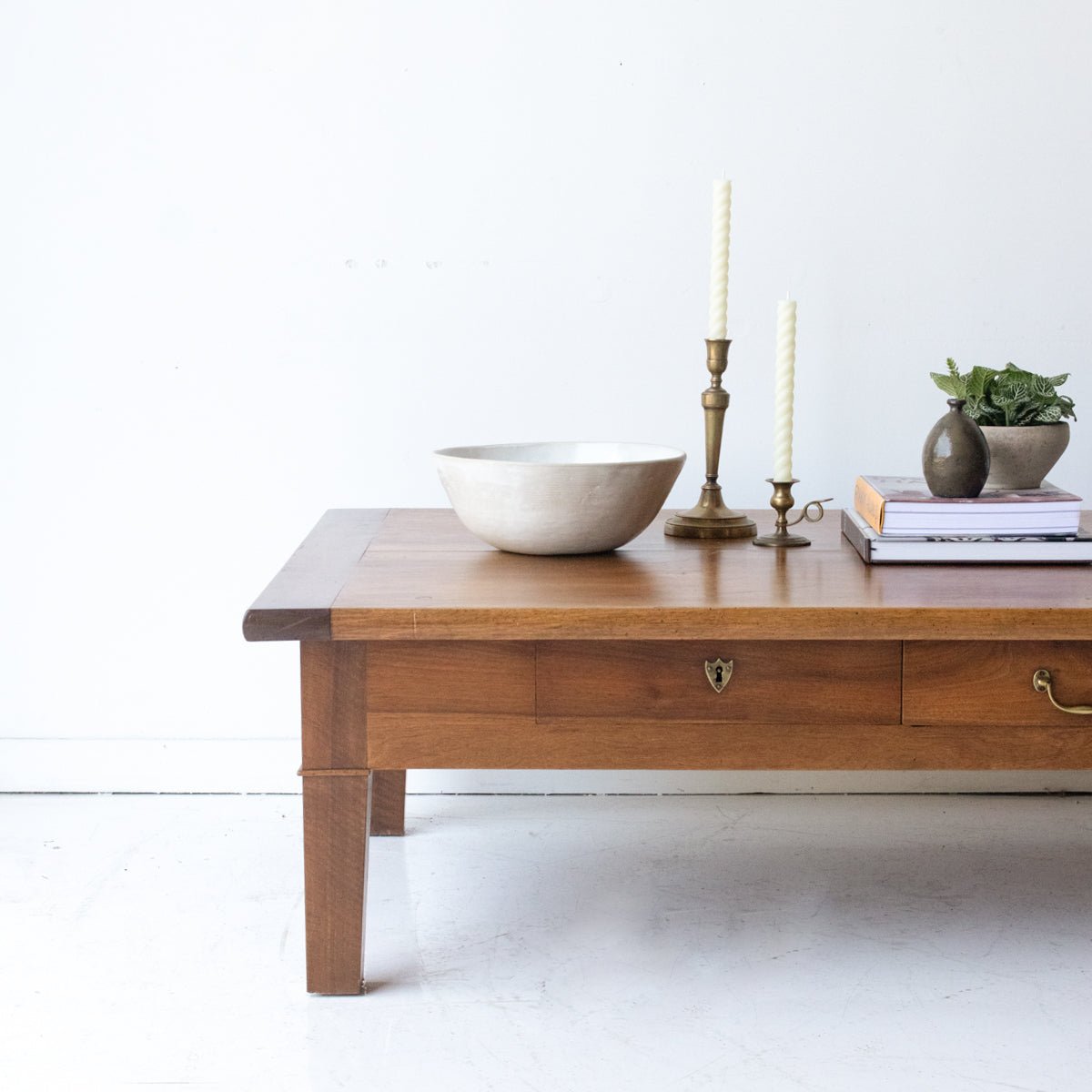 Walnut Coffee Table with Hidden Caches