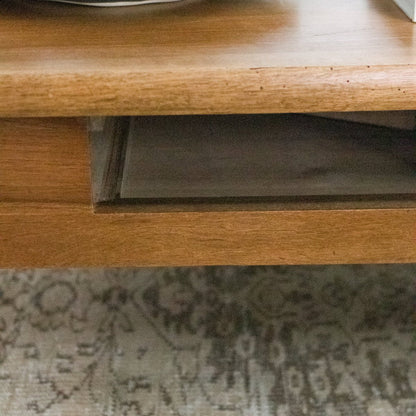 Walnut Coffee Table with Hidden Caches