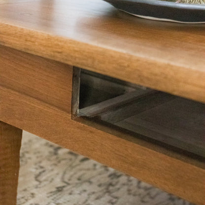 Walnut Coffee Table with Hidden Caches